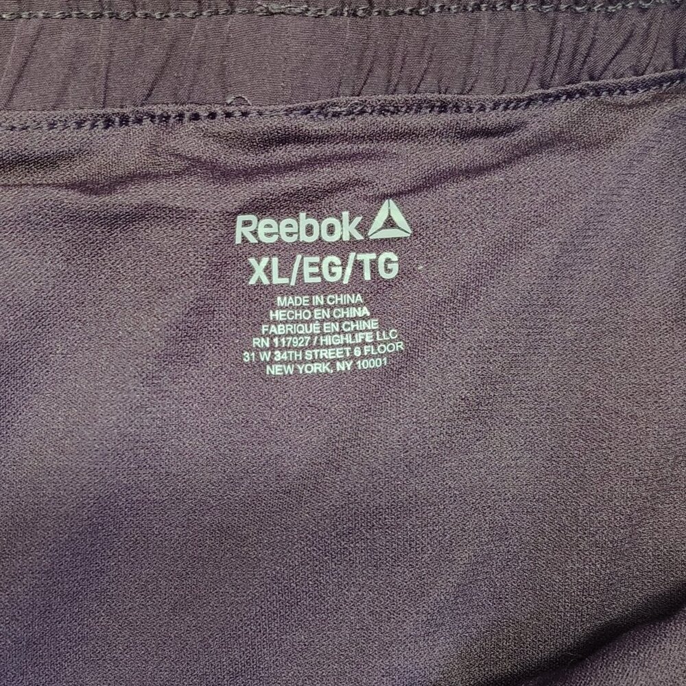Womens Reebok Purple Camo Running Shorts Size XL Athletic Workout Gym Curvy Girl - Picture 5 of 6